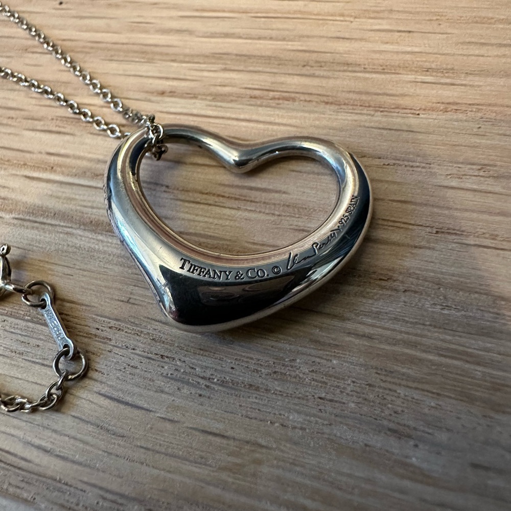 Tiffany & Co. Elsa Peretti Open Heart Necklace – Sterling Silver - Picture 5 of 11